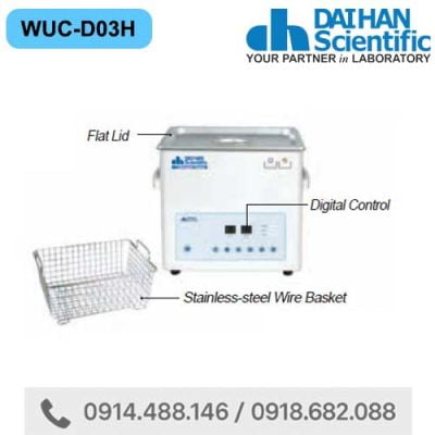 Bể rửa siêu âm digital 3,3 lít DAIHAN WUC-D03H