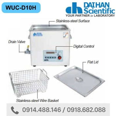 Bể rửa siêu âm digital 10 lít DAIHAN WUC-D10H