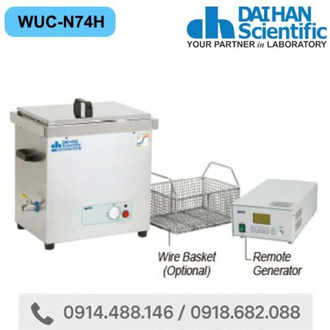 Bể rửa siêu âm điều khiển từ xa DAIHAN WUC-N74H (105°C, 74 lít)