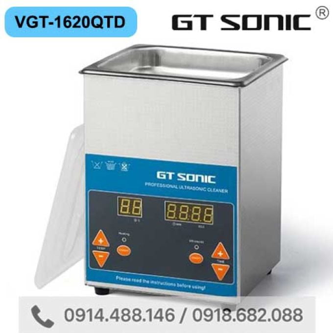 Bể Rửa Siêu Âm Đa Năng 2 lít GT SONIC VGT-1620QTD