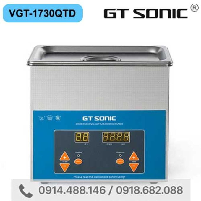 Bể Rửa Siêu Âm Đa Năng 3 lít GT SONIC VGT-1730QTD