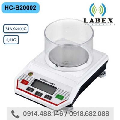 Cân Kỹ Thuật 2 Số Lẻ LABEX HC-B20002 (2000g/0.01g)