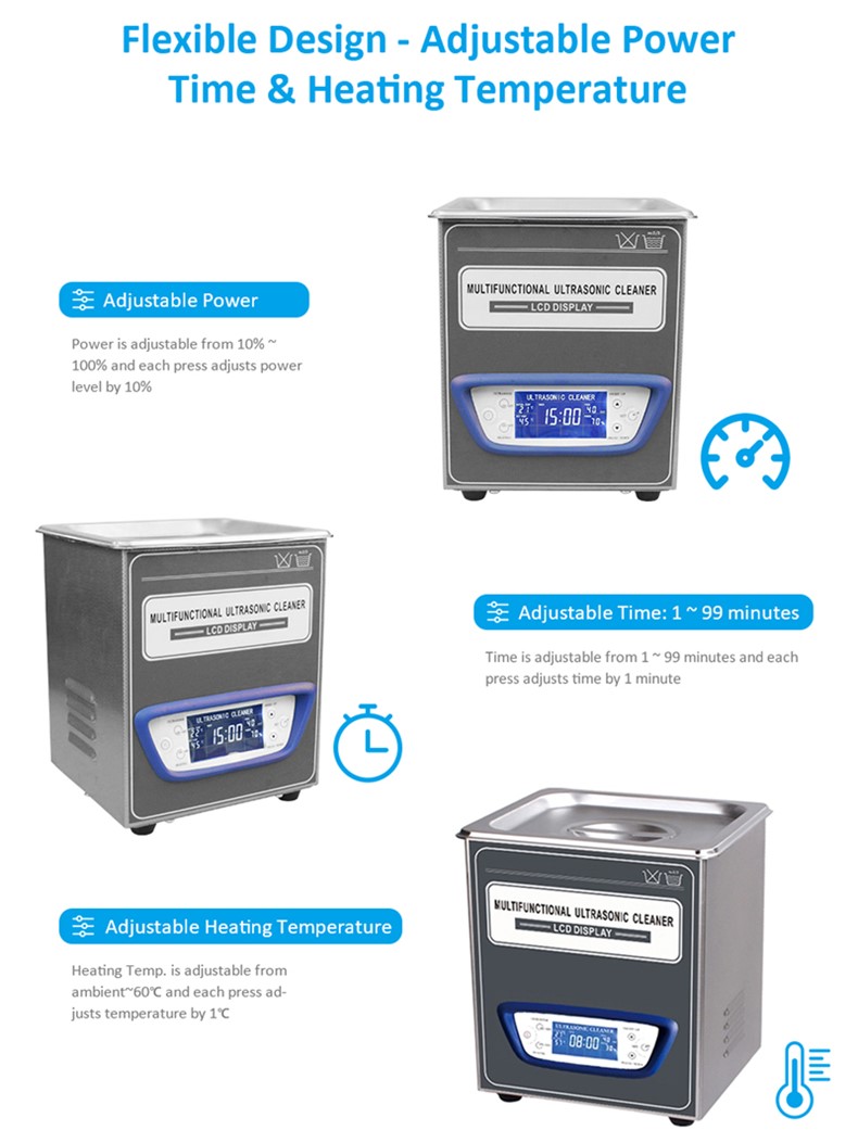 Tính năng dòng bể rửa siêu âm đa năng JEKEN TUC series