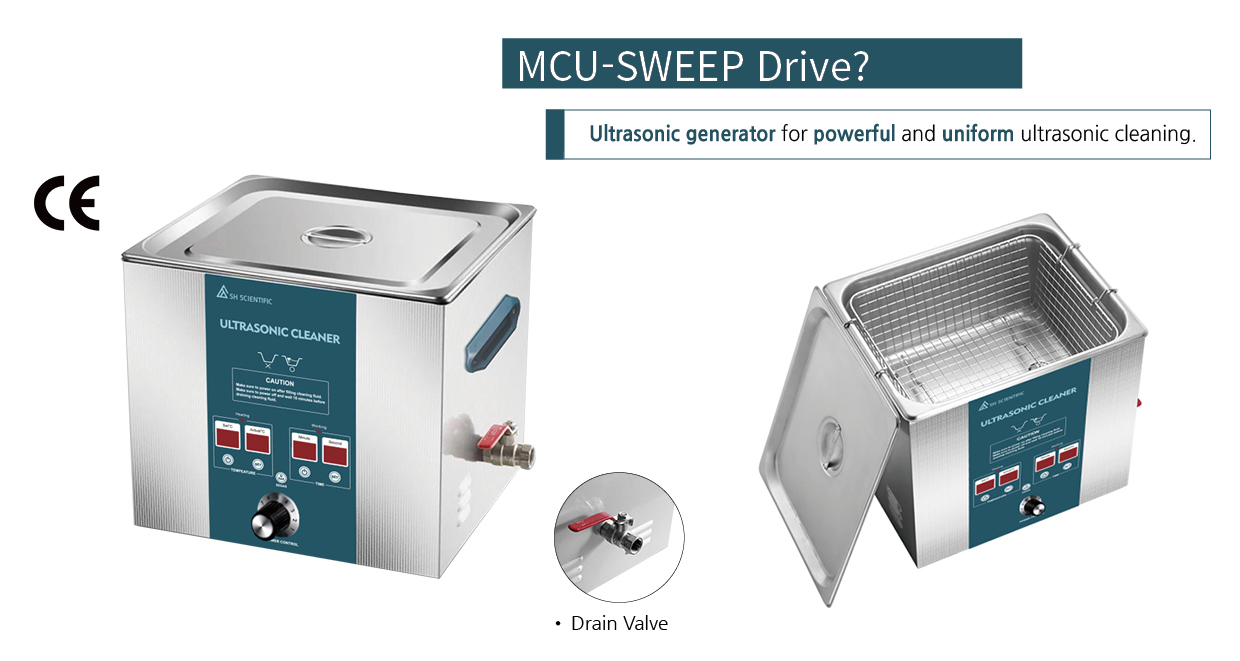 Hình ảnh model SH-WB-11UC thuộc dòng bể rửa siêu âm SH SCIENTIFIC SH-WB-UC series