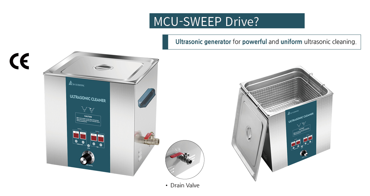 Hình ảnh model SH-WB-20UC thuộc dòng bể rửa siêu âm SH SCIENTIFIC SH-WB-UC series