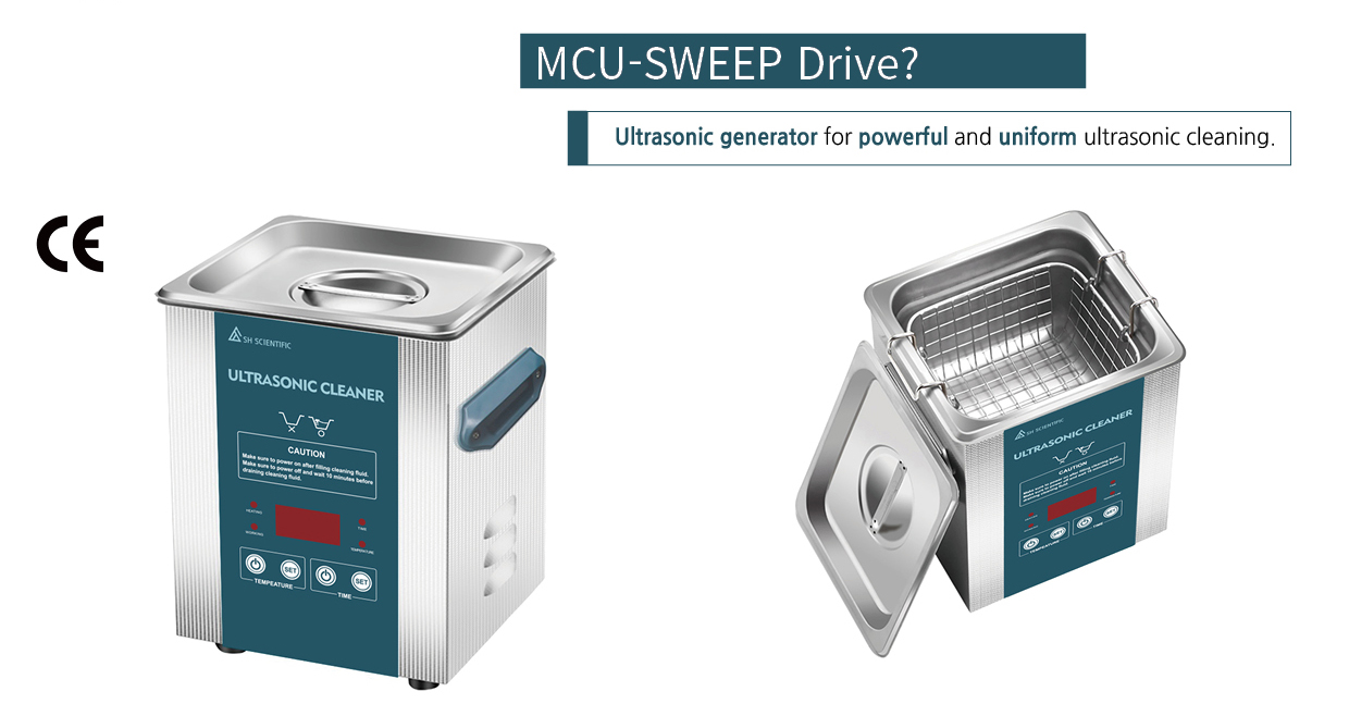 Hình ảnh model SH-WB-2UC thuộc dòng bể rửa siêu âm SH SCIENTIFIC SH-WB-UC series