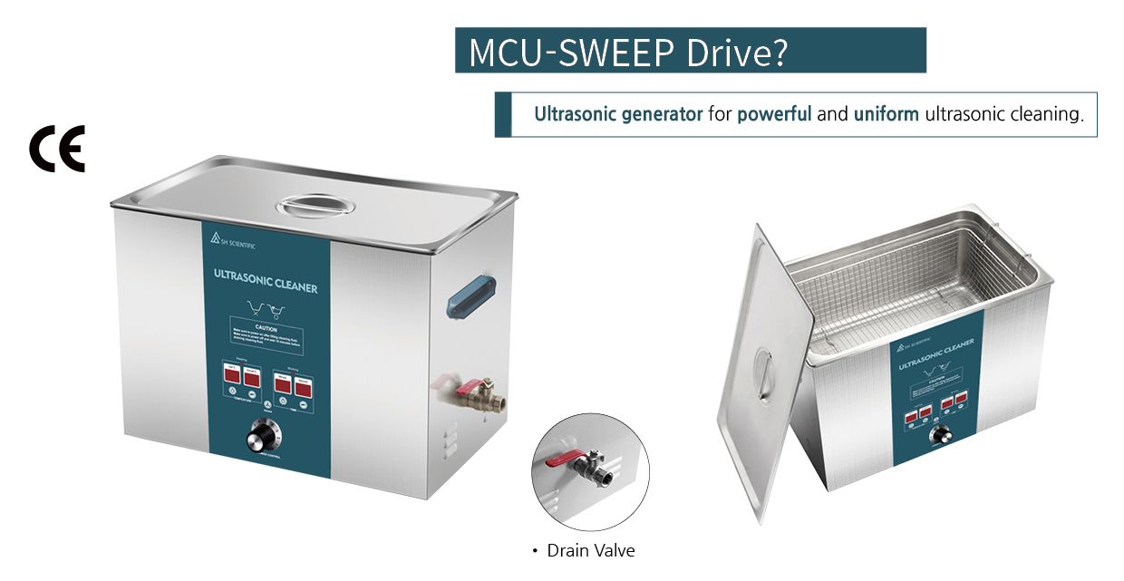 Hình ảnh model SH-WB-30UC thuộc dòng bể rửa siêu âm SH SCIENTIFIC SH-WB-UC series