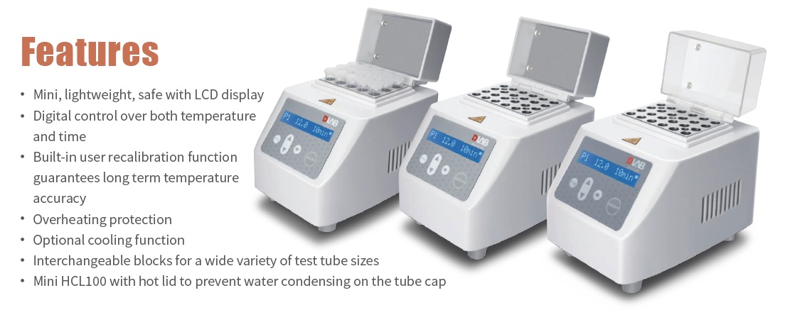 Tính năng dòng bể ổn nhiệt khô Mini DLAB